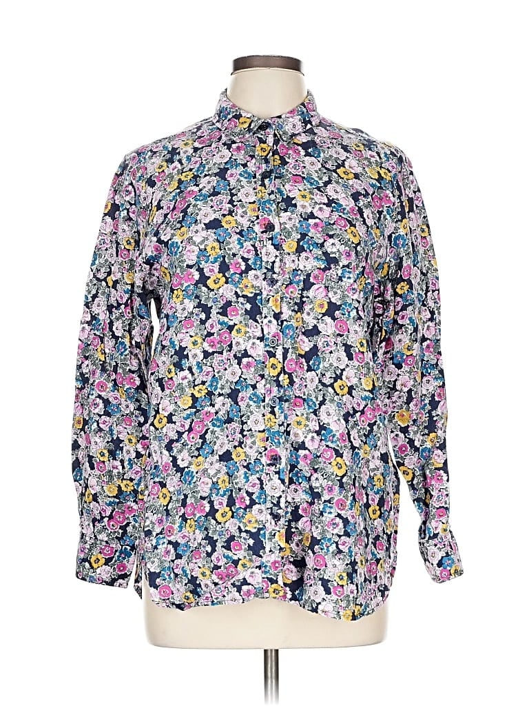 JOULES Pre-owned Long Sleeve Button Down Shirt In Blue