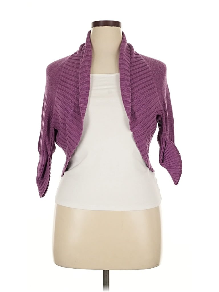 Pre-owned Torrid Cardigan Sweater In Purple