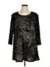 Caroline Rose 100% Polyester Black 3/4 Sleeve Top Size XL - photo 1
