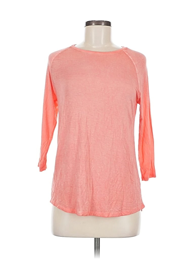 Oasis 3/4 Sleeve T-shirt In Pink