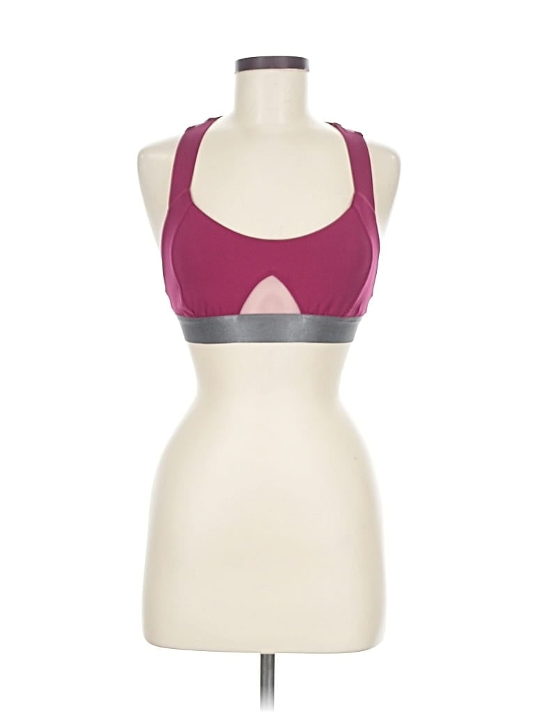 Pre-owned Hylete Sports Bra In Burgundy