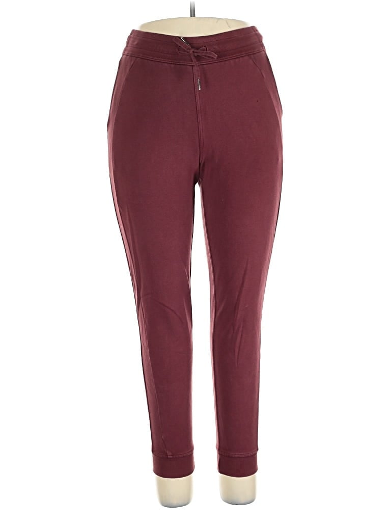 Pre-owned Lululemon Athletica Active Pants In Burgundy