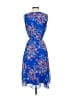 JH Evenings 100% Polyester Paisley Blue Casual Dress Size 4 - photo 2