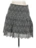 Express 100% Cotton Chevron-herringbone Black Casual Skirt Size 10 - photo 1