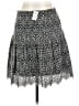Express 100% Cotton Chevron-herringbone Black Casual Skirt Size 10 - photo 2