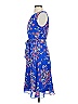 JH Evenings 100% Polyester Paisley Blue Casual Dress Size 4 - photo 5