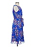 JH Evenings 100% Polyester Paisley Blue Casual Dress Size 4 - photo 4