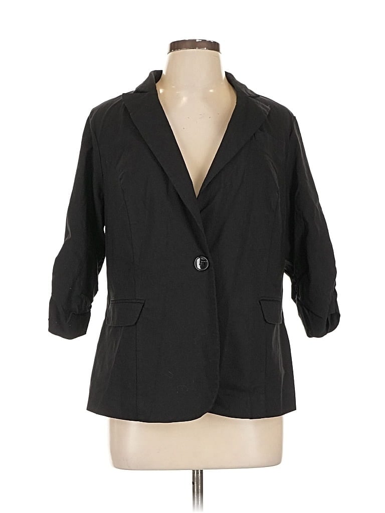 Pre-owned Torrid Blazer Jacket In Black