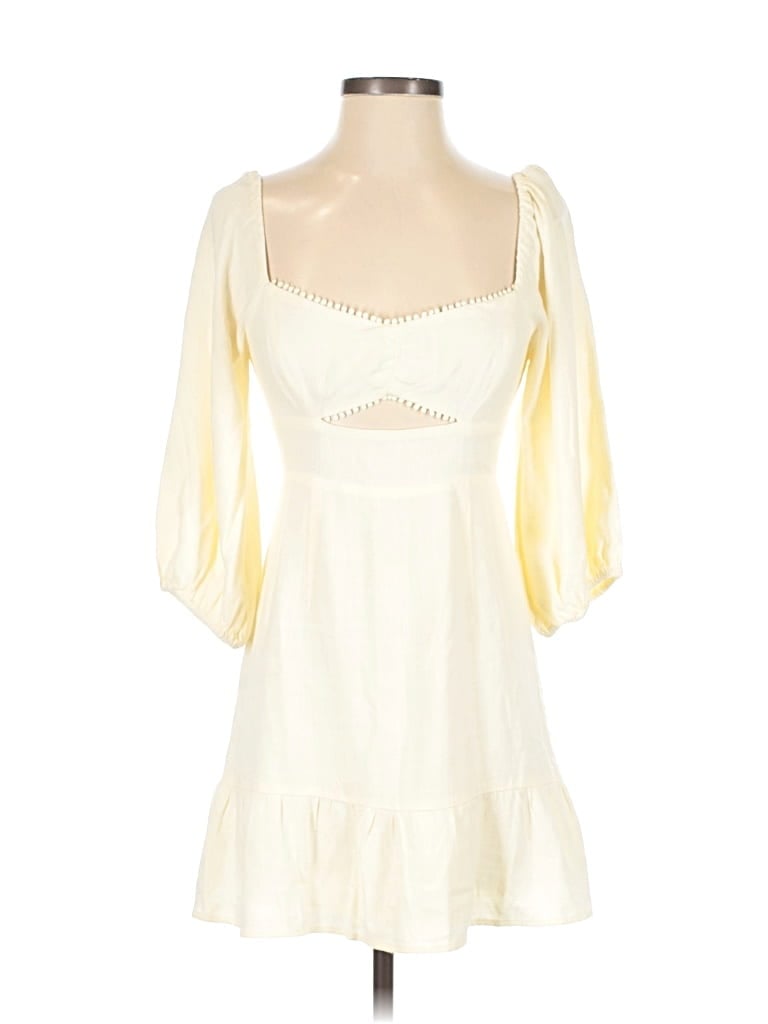 Pre-owned Lush Cocktail Dress In White