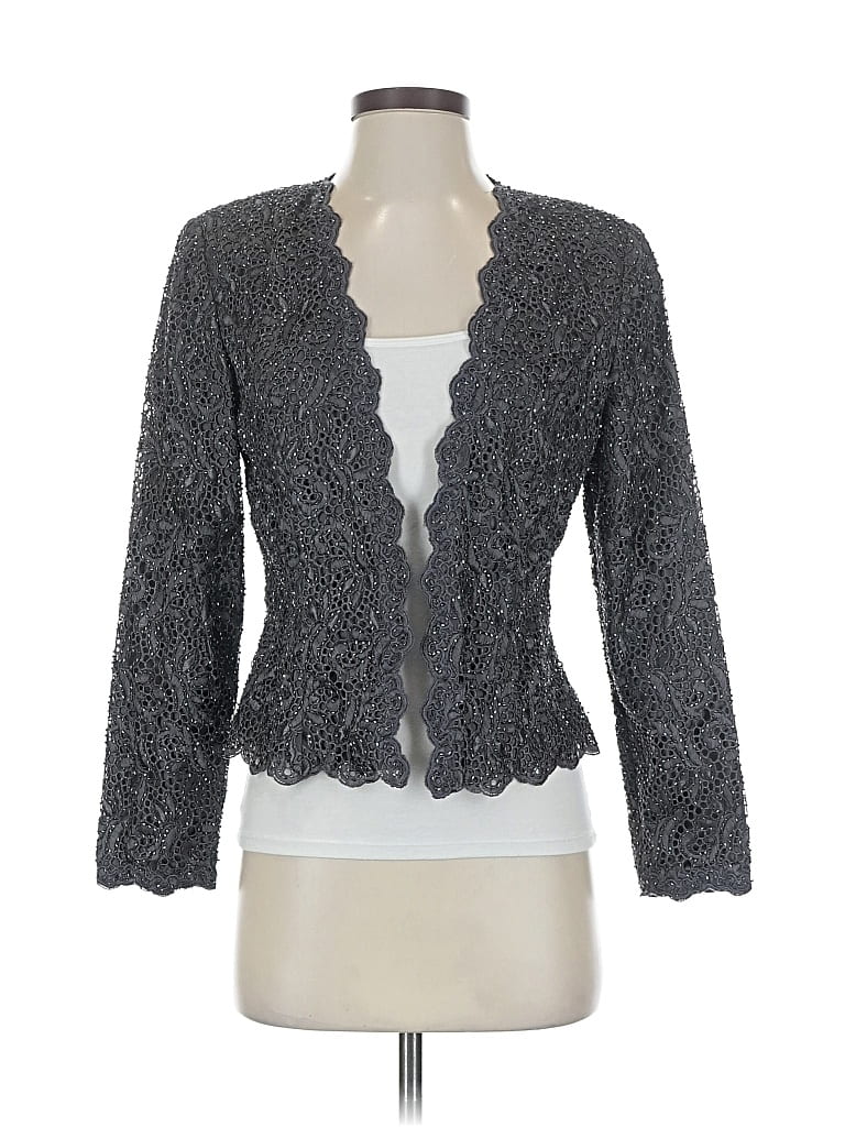 Pre-owned Assorted Brands Blazer Jacket In Gray