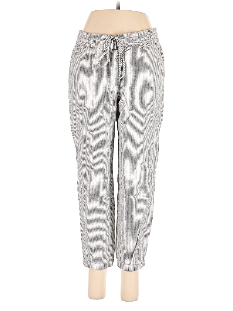 Pre-owned J.crew Factory Store Linen Pants In Gray
