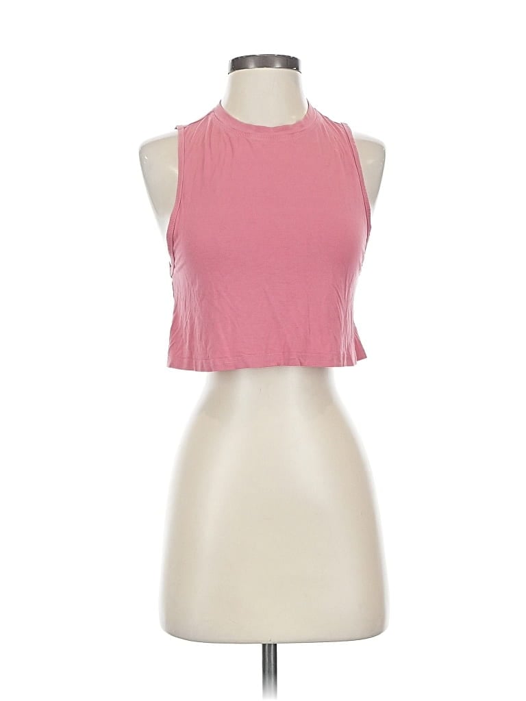 UNBRANDED Pre-owned Tank Top Pink Halter Neckline Tops