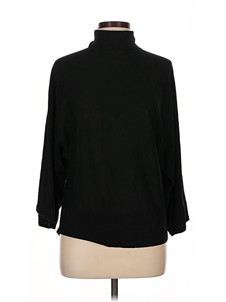 CABLE & GAUGE Pre-owned Turtleneck Sweater In Black