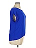 THREADS Studio 100% Polyester Blue Short Sleeve Blouse Size XL - photo 4