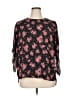 CeCe 100% Polyester Black 3/4 Sleeve Blouse Size 1X - photo 1