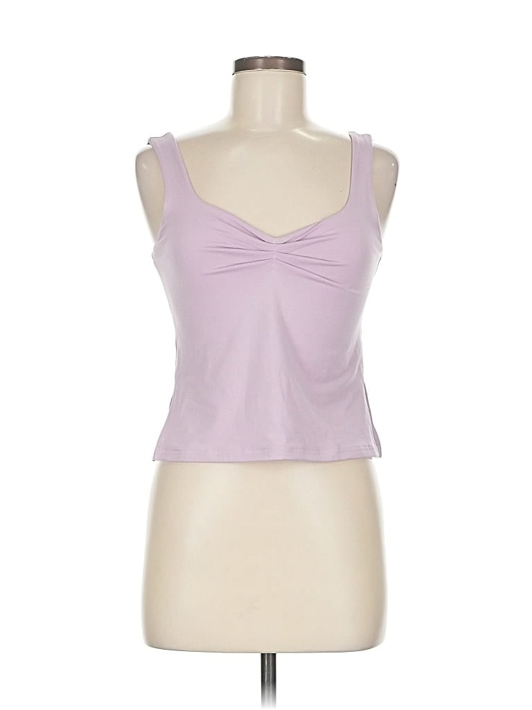 UNBRANDED Pre-owned Tank Top Purple Sweetheart Neckline Tops