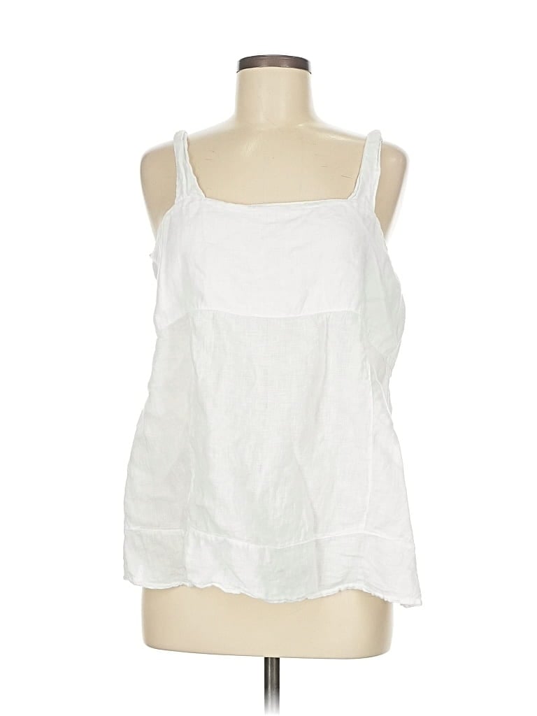 Pre-owned Francesca Bettini Sleeveless Blouse In White