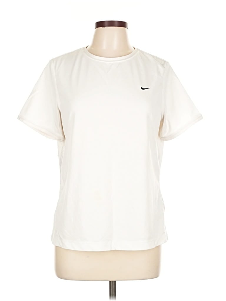 Pre-owned Nike Short Sleeve T-shirt In White