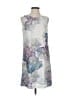 H&M 100% Polyester Print Gray Cocktail Dress Size 4 - photo 1