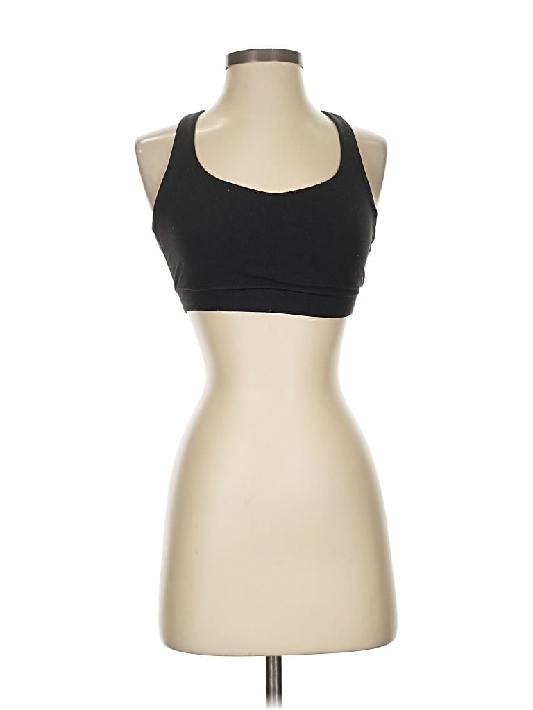 Pre-owned Lululemon Athletica Tank Top Black Halter Neckline Tops