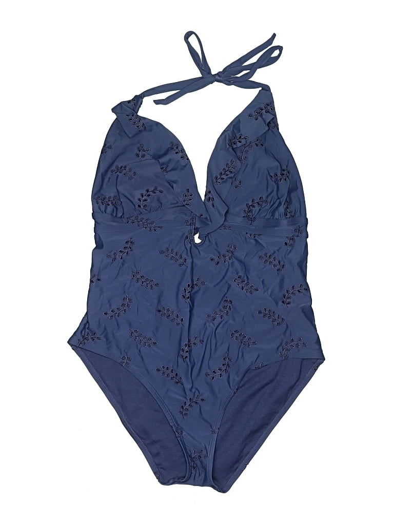 Pre-owned Time And Tru One Piece Swimsuit In Blue