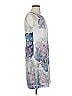 H&M 100% Polyester Print Gray Cocktail Dress Size 4 - photo 4