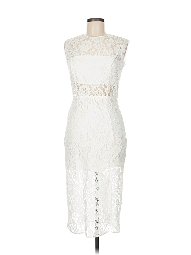 Pre-owned Alexis Cocktail Dress In White