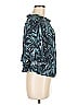 Lovestitch Floral Teal 3/4 Sleeve Blouse Size M - photo 4