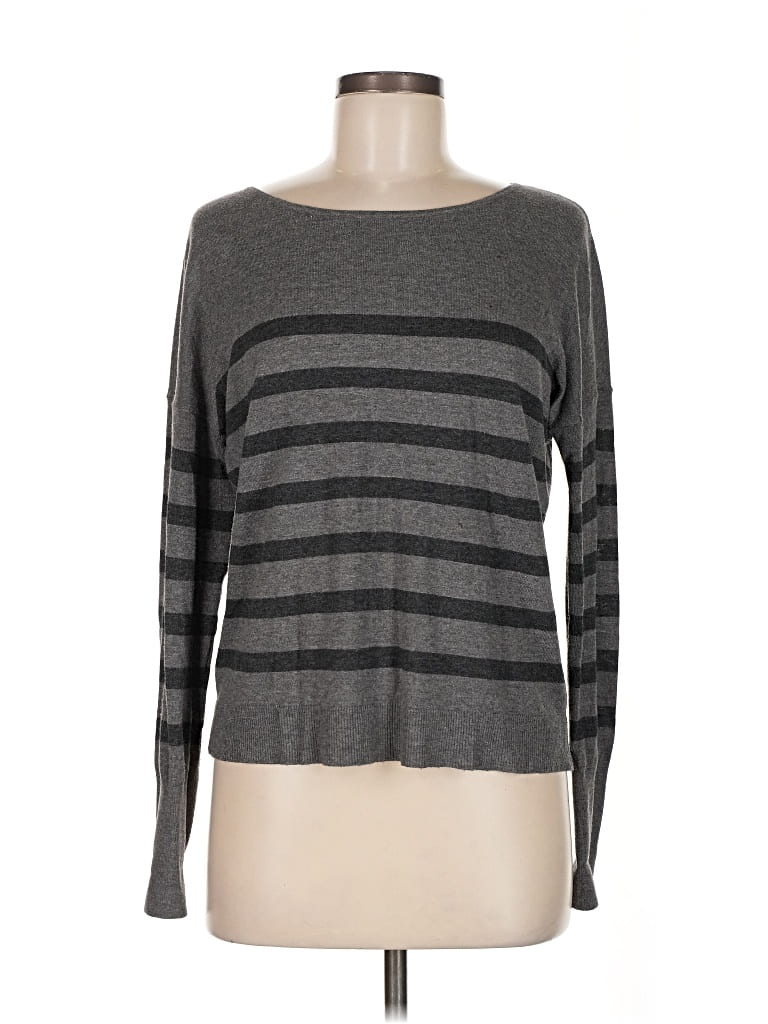 Pre-owned Ann Taylor Loft Pullover Sweater In Gray