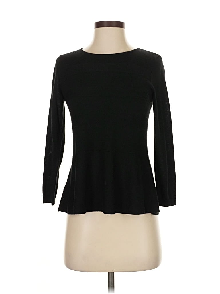 Pre-owned Ann Taylor Loft Pullover Sweater In Black