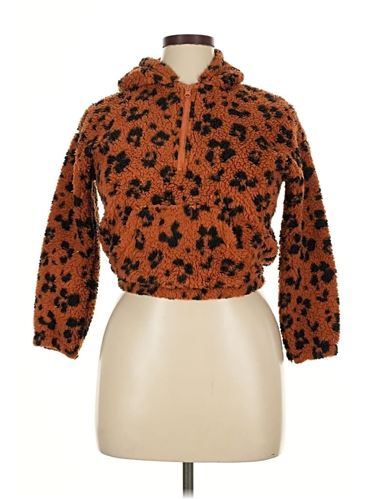 DEREK HEART Pre-owned Pullover Sweater In Orange