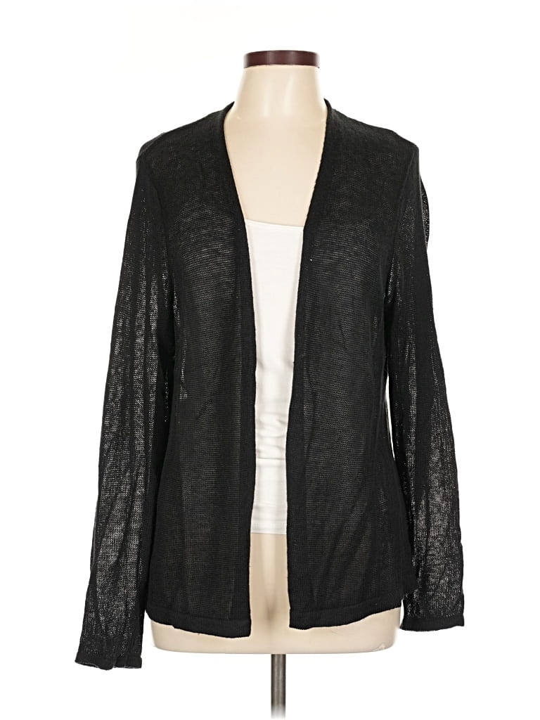 Pre-owned Jjill Cardigan Sweater In Black