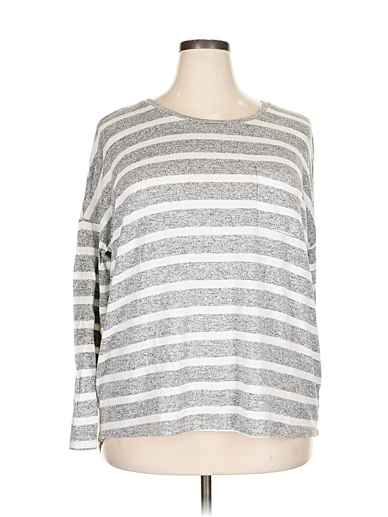 Pre-owned Merona Pullover Sweater In Silver