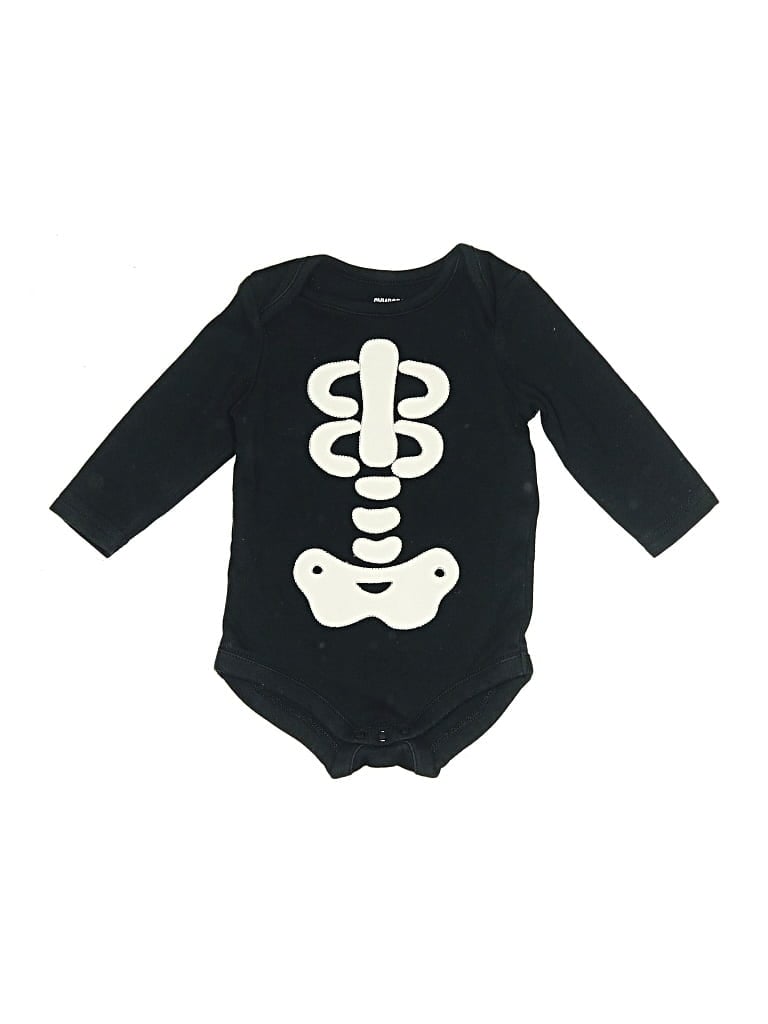 Pre-owned Gymboree Babies' Long Sleeve Onesie In Black