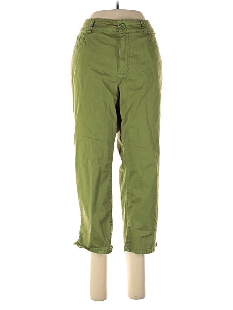 Pre-owned Chico's Cargo Pants In Green
