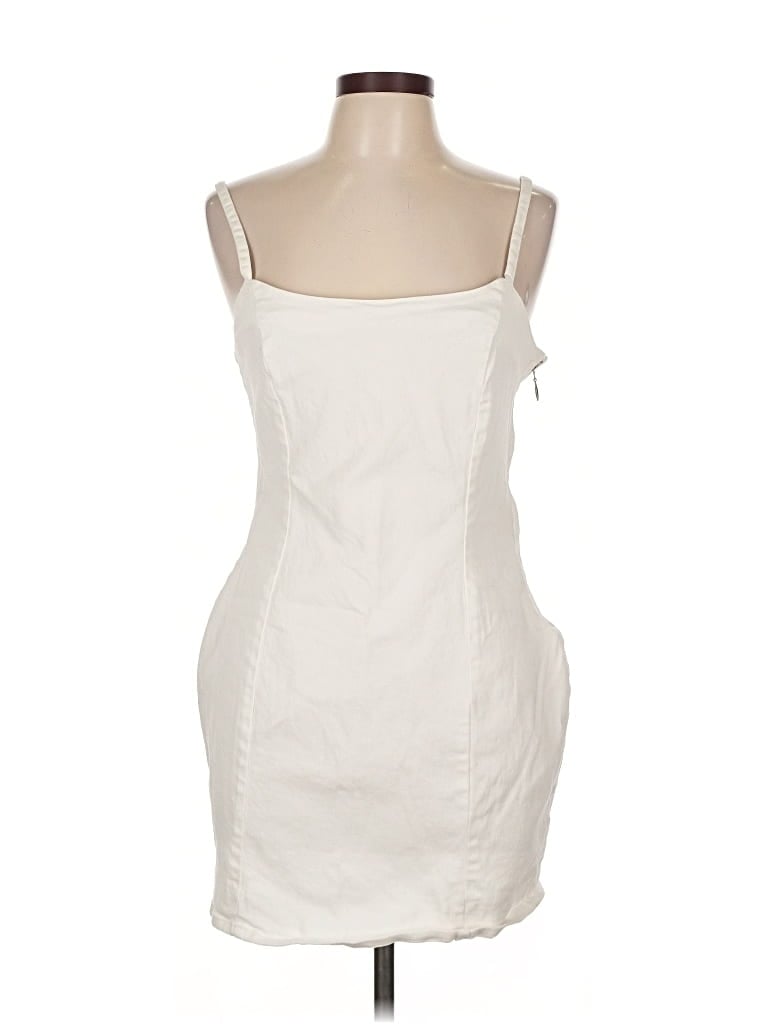 Pre-owned Divided By H&m Cocktail Dress In White