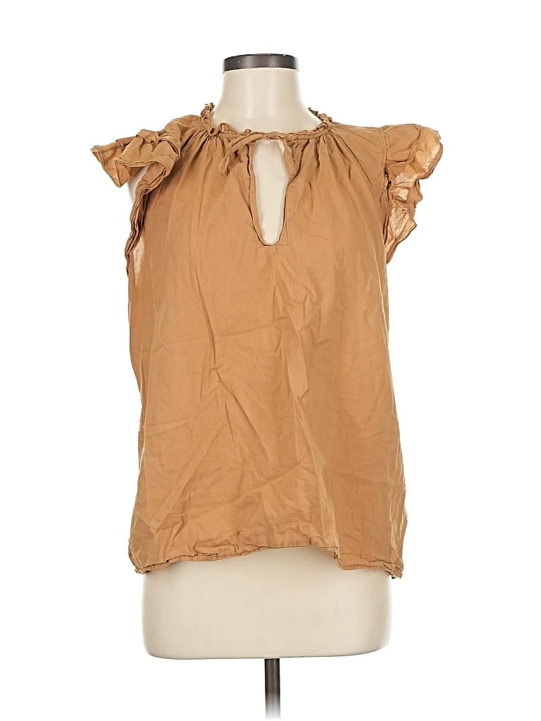 Pre-owned Stark X Short Sleeve Blouse In Brown