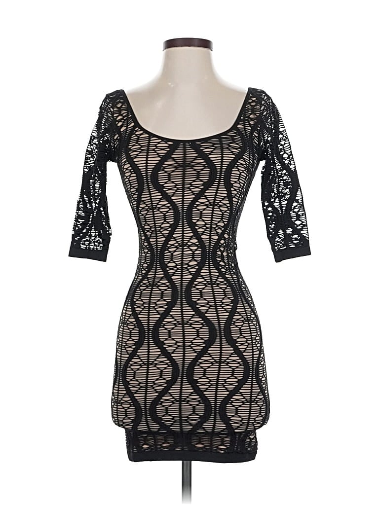 Pre-owned Bebe Cocktail Dress In Black