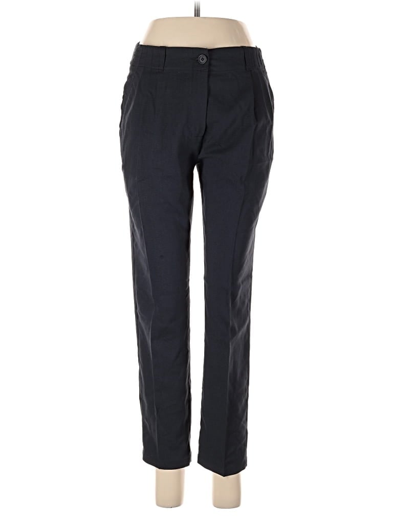 Pre-owned Assorted Brands Linen Pants In Black
