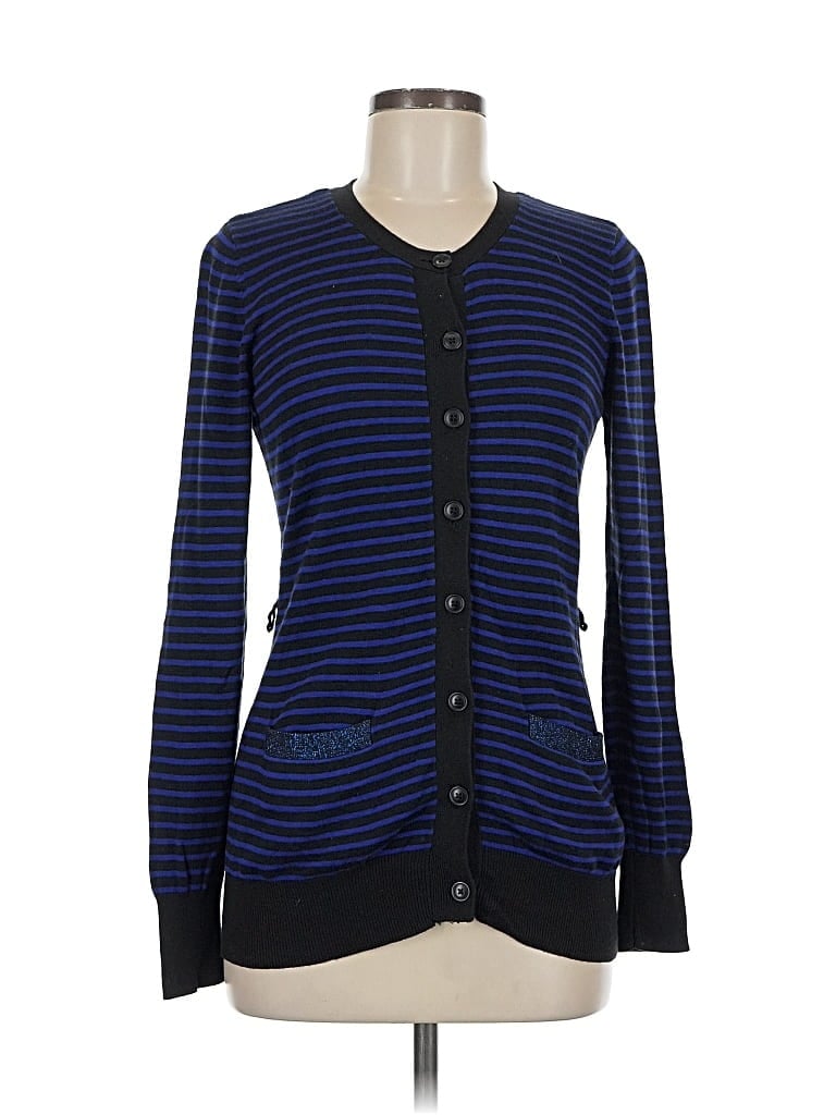 Pre-owned Simply Vera Vera Wang Cardigan Sweater In Blue