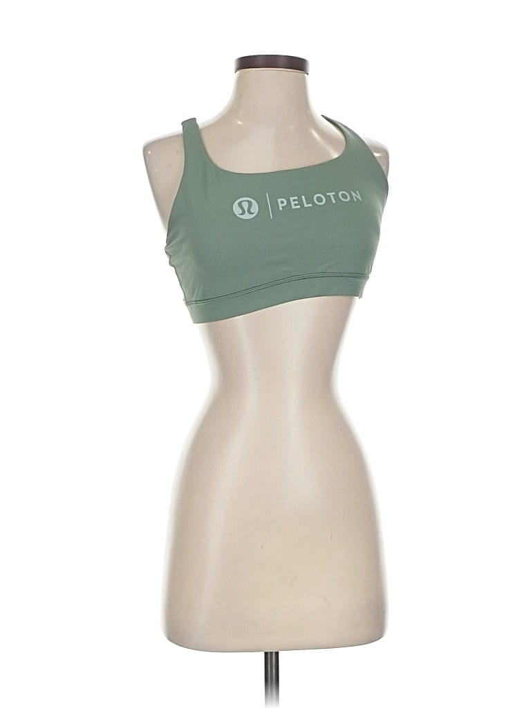 Pre-owned Lululemon Athletica Sports Bra In Green