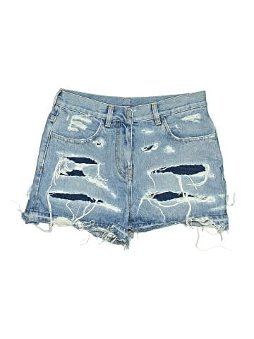 Givenchy Destroyed Denim Shorts (view 1)