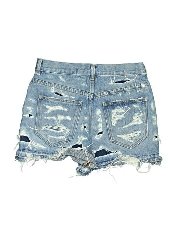 Givenchy Destroyed Denim Shorts (view 2)