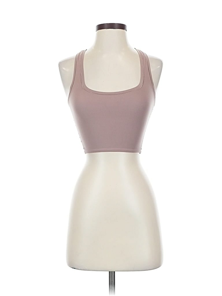 Pre-owned Lululemon Athletica Tank Top Tan Halter Neckline Tops In Brown