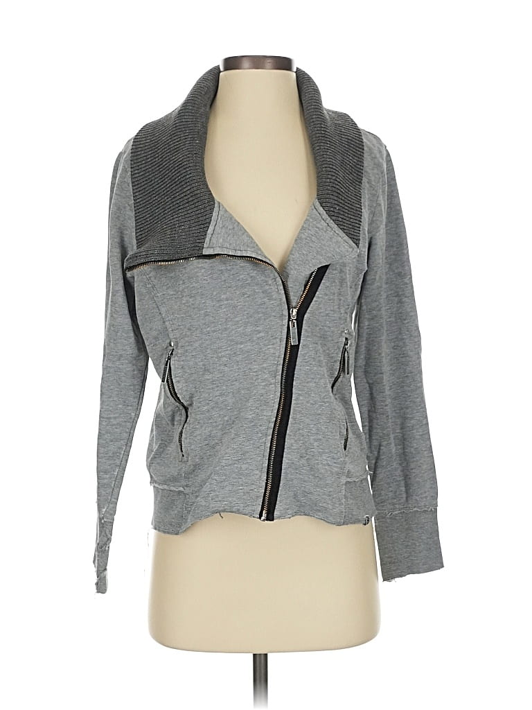 ROXY Pre-owned Zip Up Hoodie In Gray