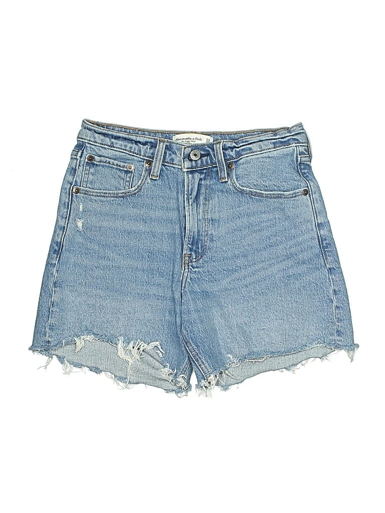 ABERCROMBIE & FITCH Pre-owned Denim Shorts In Blue
