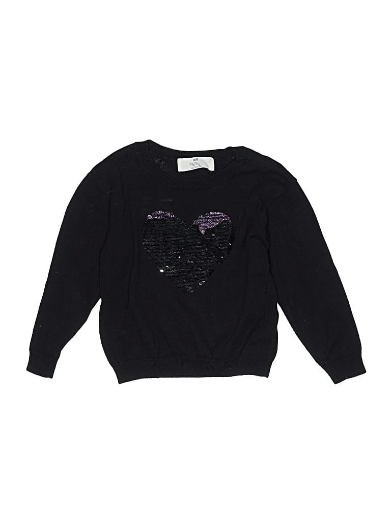 Pre-owned H&m Kids' Pullover Sweater In Black