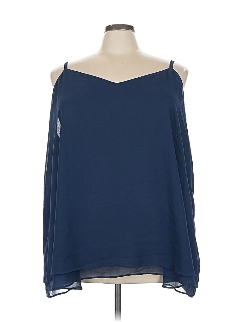 Pre-owned Torrid Sleeveless Blouse In Blue