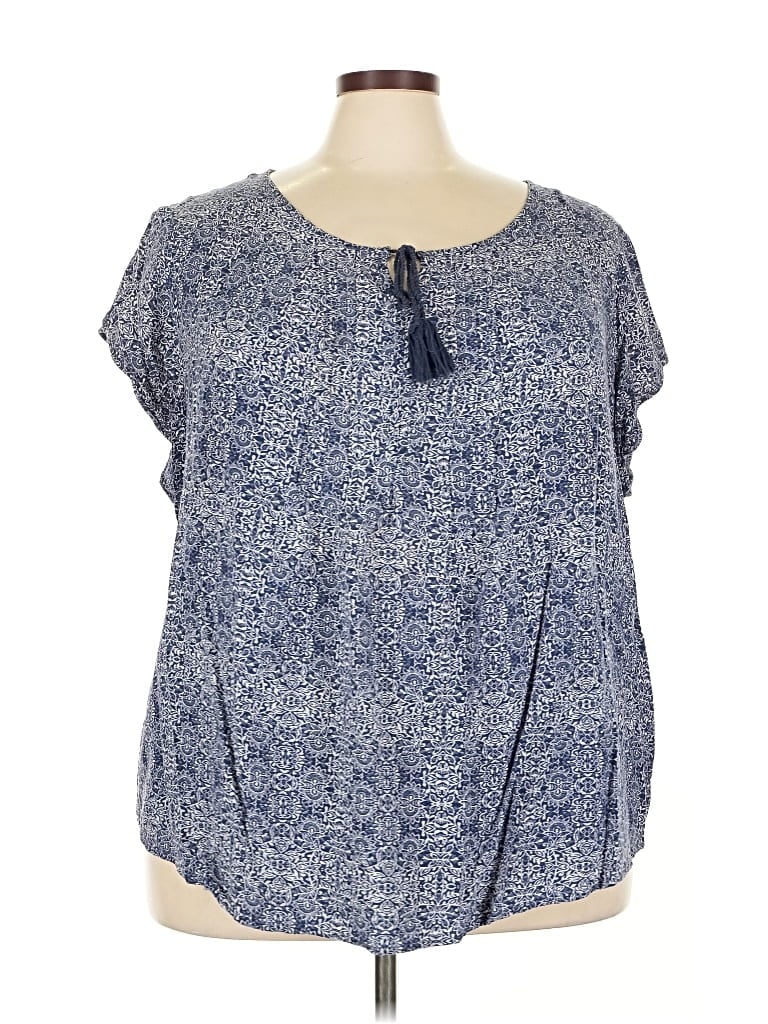 Pre-owned Sonoma Goods For Life Short Sleeve T-shirt In Blue