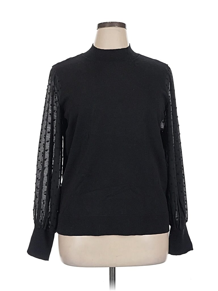 Pre-owned Vince Camuto Turtleneck Sweater In Black